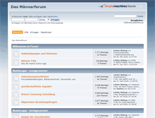Tablet Screenshot of maennerboard.de